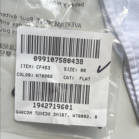 J Crew Garçon tuxedo button-up shirt Women’s 4 White - Picture 8 of 8